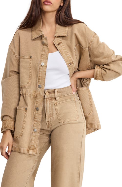 Good American Good American Oversize Canvas Shirt Jacket