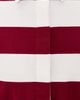 Good American Good American Oversized Rugby Tee Merlot And Chalk Rugby Stripe - 6