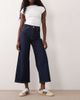 Good American Good American palazzo high rise crop jeans in dark blue wash - 1