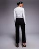 Good American Good American Petite never fades straight leg jeans in black - 2