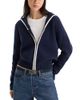 Good American Good American Sailor Merino Wool & Cashmere Cardigan Sweater - 1