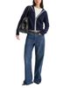 Good American Good American Sailor Merino Wool & Cashmere Cardigan Sweater - 2