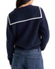 Good American Good American Sailor Merino Wool & Cashmere Cardigan Sweater - 3