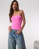 Good American Good American sculpting corset strapless bodysuit in berry sorbet-pink - 3