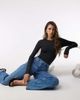 Good American Good American sculpting crewneck bodysuit in black - 1