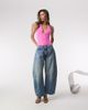 Good American Good American sculpting halter v neck bodysuit in berry sorbet-pink - 3