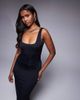 Good American Good American sculpting maxi dress in black - 2