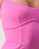 Good American Good American sculpting sweetheart midi dress in berry sorbet-pink - 4