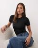 Good American Good American sculpting tee bodysuit in black - 1
