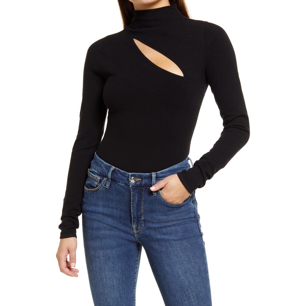 Good American Good American Slit Neck Sweater Bodysuit