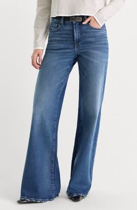 Good American Good American Soft Good Petite Palazzo Wide Leg Jeans