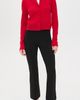 Good American Good American Soft Stretch Ponte Pull On Kick Flare Pants Black001 - 5