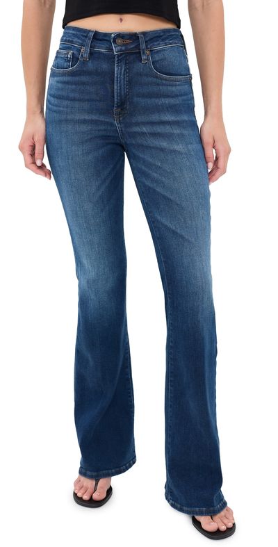 Good American Good American Soft Tech Flare Good Legs Jeans Indigo1233
