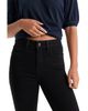 Good American Good American Soft Tech Good Legs Mid Rise Straight Jeans in Black001 - 5