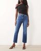 Good American Good American soft tech good legs slim straight leg jeans in mid blue wash - 1