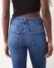 Good American Good American soft tech good legs slim straight leg jeans in mid blue wash - 4