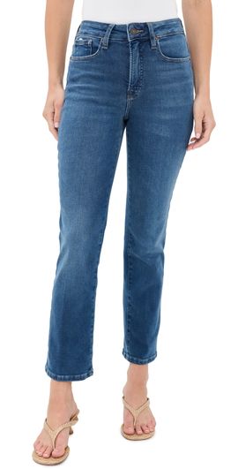 Good American Good American Soft Tech Good Legs Straight Jeans Indigo1233