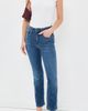 Good American Good American Soft Tech Good Legs Straight Jeans Indigo1233 - 5
