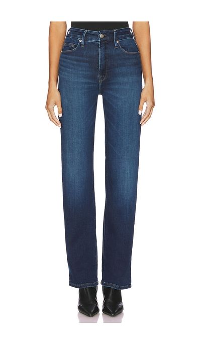 Good American Good American Soft Tech Good True Straight Jeans