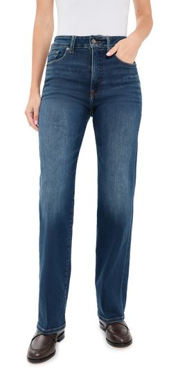 Good American Good American Soft Tech Good True Straight Jeans Indigo1132