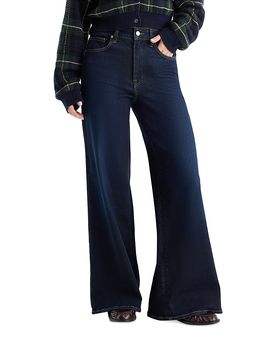 Good American Good American Soft Tech Good Waist High Rise Palazzo Jeans in Indigo1308