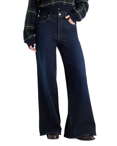 Good American Good American Soft Tech Good Waist High Rise Palazzo Jeans in Indigo1308
