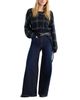 Good American Good American Soft Tech Good Waist High Rise Palazzo Jeans in Indigo1308 - 2