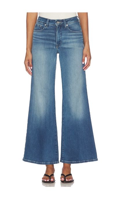 Good American Good American Soft Tech High Palazzo Ankle Jeans