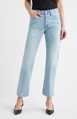 Good American Good American Straight Leg Ankle Jeans