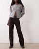 Good American Good American straight leg jeans in vintage espresso-Brown - 1