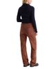Good American Good American Suede Good True Straight Jeans in Cafe Clay - 3