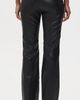 Good American Good American The Better Than Faux Leather Low Rise Boot Cut Pants Black001 - 3