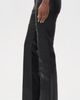 Good American Good American The Better Than Faux Leather Low Rise Boot Cut Pants Black001 - 4
