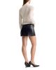 Good American Good American The Better Than Leather Mini Skirt - 3