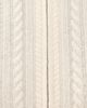 Good American Good American The Cable Zip Up Cardigan Chalk - 6