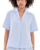 Good American Good American The Camp Shirt Blue Stripe Seersucker - 1