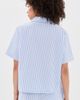 Good American Good American The Camp Shirt Blue Stripe Seersucker - 3