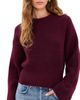 Good American Good American The Chunky Knit Sweater Berry Noir - 1