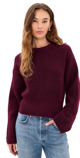 Good American Good American The Chunky Knit Sweater Berry Noir