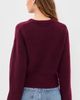 Good American Good American The Chunky Knit Sweater Berry Noir - 3