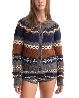 Good American Good American The Classic Fair Isle Cardigan