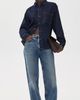 Good American Good American The Denim Oversized Button Down Shirt Indigo1389 - 5