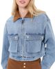 Good American Good American The Denim Swing Cropped Jacket Indigo1320 - 1