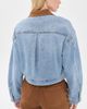 Good American Good American The Denim Swing Cropped Jacket Indigo1320 - 3