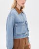 Good American Good American The Denim Swing Cropped Jacket Indigo1320 - 4