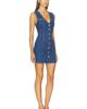 Good American Good American The Denim V Neck Dress - 2