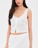 Good American Good American The Eyelet Top White001 - 2