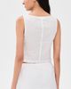 Good American Good American The Eyelet Top White001 - 3
