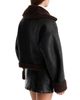Good American Good American The Faux Shearling Aviator Jacket - 3