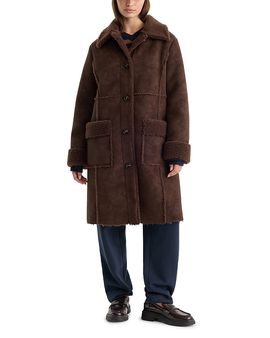 Good American Good American The Faux Suede Long Coat